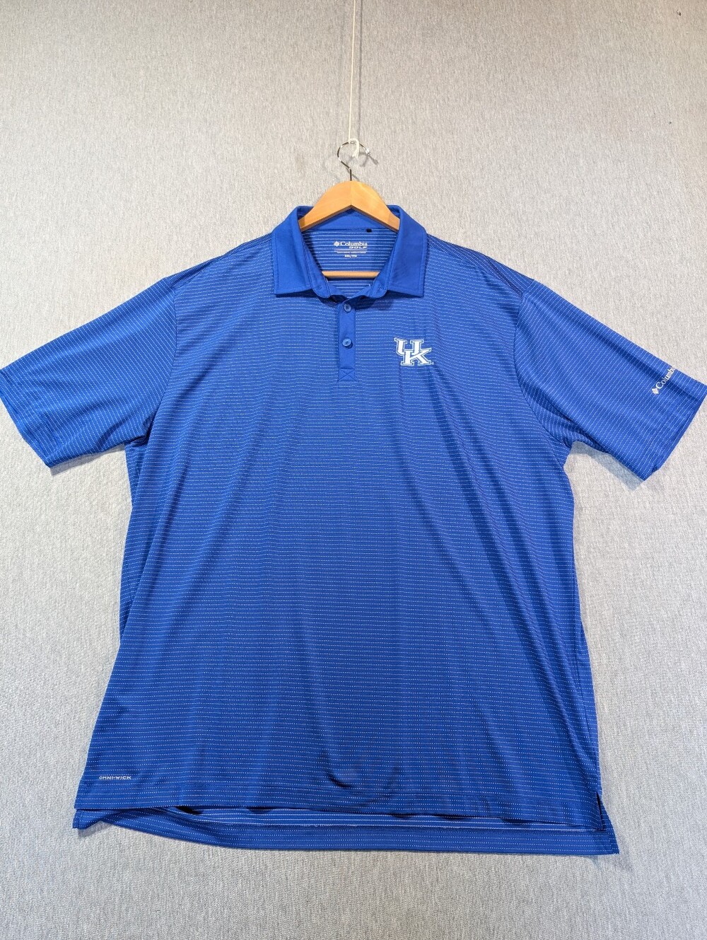 Columbia Golf University Of Kentucky Polo Shirt Men's XXL Blue
